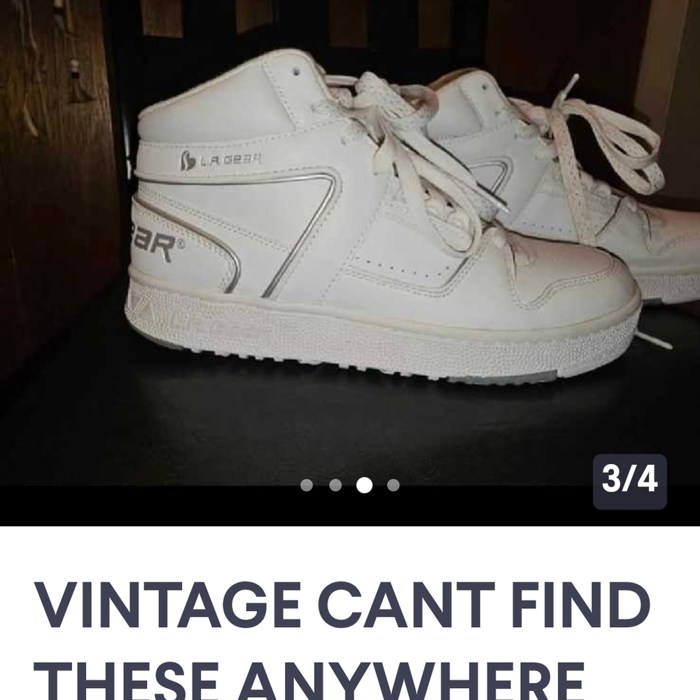 L.A. Gear Kids White High-Top Sneakers